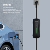 Suntree chargeur portable ev 3.5KW monophasé 16A ev chargeur type 2 chargeur portable avec prise UK 3 broches