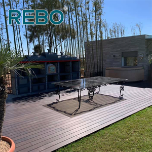 Suelo de parquet de bambú de alta densidad de diseño moderno para exteriores Fácil instalación Características impermeables y antideslizantes - Product Image 1