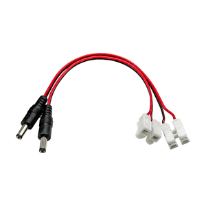 DC5521 كابل إلى 2 دبابيس موصلات الكابلات الكهربائية CH2 لصق سريع قفل الأسلاك الطرفية مصباح سلك توصيل الأسلاك - Product Image 1