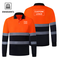 Ropa DE TRABAJO reflectante de seguridad vial para construcción de minería de alta visibilidad, ropa de trabajo de poliéster, camisas de trabajador de alta visibilidad personalizadas