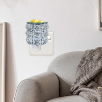 Diffuseur de cire LED mural à brancher, veilleuse, lampe aromatique 110-240V, chauffe-bougie en verre pour chambre, salon, cadeau