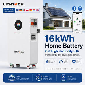 แบตเตอรี่ลิเธียมไอออนแบบขายส่ง 15KWh 16kWh เกรด 51.2V 280Ah 314Ah ระบบกักเก็บพลังงานแสงอาทิตย์สำหรับบ้านแบบติดผนัง CAN - Product Image 2