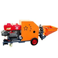 Pistolet pulvérisateur à double piston diesel, neuf et d'occasion, pour application de mortier et de plâtre à usage domestique