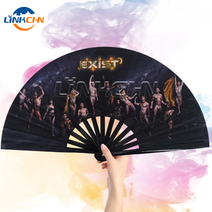 Abanico de Baile Plegable de Bambú Chino Tradicional <span class=keywords><strong>con</strong></span> Diseño Pintado - Elegante Accesorio para Actuaciones de <span class=keywords><strong>Taichi</strong></span> Kungfu - Product Image 2