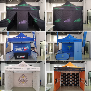 Tente pliante RONNINGSTAR 3x3 avec logo personnalisé, tente à auvent imprimée résistante aux intempéries, gazebo pour sommets technologiques en plein air - Product Image 3