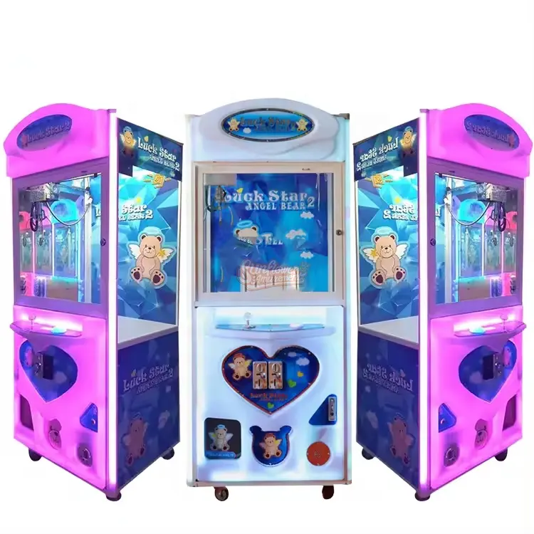 Đồng tiền trong nhà hoạt động bán hàng tự động Arcade Claw cần cẩu máy Quà Tặng trò chơi máy may mắn sao 2 để bán