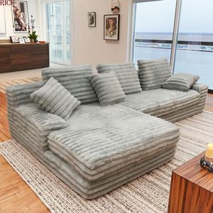 <span class=keywords><strong>Tissu</strong></span> moelleux modulaire en mousse compressée sectionnel Compression canapé canapé ensemble emballage sous vide pour la maison appartement meubles salon - Product Image 2