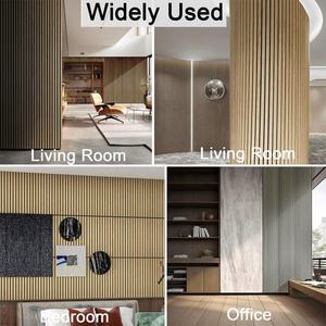 Paneles Acústicos Curvos Modernos SANYUAN para Techo y Pared, 80% de Reducción de Ruido, Material Ecológico de MDF y Poliéster para Oficina en Casa - Product Image 3