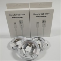 Câble de charge Micro USB, câble Micro USB à charge rapide, câble Micro vers USB pour téléphones mobiles, appareils intelligents, tablettes, banques d'alimentation