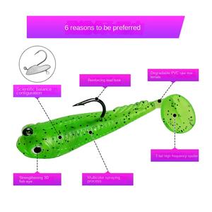Luya Bait 6cm7g Pescado envuelto en plomo Cebo falso Salamandra gigante Cola en T Cebo biónico <span class=keywords><strong>PVC</strong></span> Sumergido Gancho único Cola en T - Product Image 4
