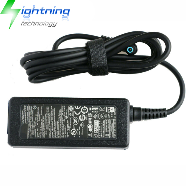 New Genuine Original 45W 19.5V 2.31A 4.5*3.0mm 741727-001 Laptop AC Adapter for HP EliteBook Stream Split Blue Tip Charger