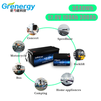 Baterías Solares Recargables LAF1250 de 12V 50Ah Lifepo4 con Certificación CE y BMS Inteligente Integrado, Precio de Fábrica