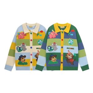 Tùy chỉnh giản dị len/Polyester cardigan Áo len với 3D thêu v-cổ chống Đóng cọc & thoáng khí thiết kế cho phụ nữ - Product Image 5