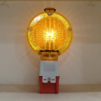 Feux de signalisation routière LED multicolores, base optionnelle rouge/jaune, alimentés par batterie 6V, modèle LB-5050, protection IP57 pour circulation extérieure
