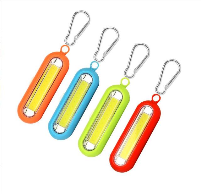 Portable Mini LED Keychain Flashlight with Carabiner and Battery Mini LED Light with Carabiner and Battery