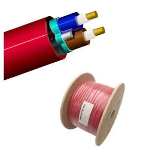 Lpcb listrik berpelindung 1.5mm 2.5mm2 4mm2 multi core 2c kabel tahan api untuk kontrol alarm