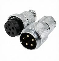 Connecteur de communication étanche GX30 2 broches XLR Aviation Plug Radio 30mm pour panneau DF30-2