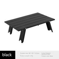 Table de camping en aluminium ultralégère et moderne, écologique, facile à nettoyer, pliable, durable, peu encombrante, mobilier d'extérieur portable