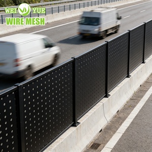 Tôle métallique perforée bleue décorative moderne pour cloison <span class=keywords><strong>de</strong></span> cuisine / séparation d'espace <span class=keywords><strong>de</strong></span> salon / design d'intérieur résidentiel - Product Image 6