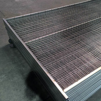 Heetgedoopte gegalvaniseerde metalen cyclonengaas mobiele 6*12FT tuinhekwerk met diamantvormige maas, CE-gecertificeerd, knaagdierbestendig