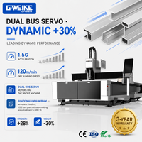 Mesin Pemotong Laser Fiber LF3015 3000W Tipe Gantry Cypcut Hiwin AI Smart Nesting Produktivitas Tinggi Berpendingin Air untuk Logam