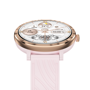 Phụ Nữ Thanh Lịch Của 1.19 Inch Màn Hình Amoled Smartwatch Thể Thao Không Thấm Nước Với Hai Thép Không Gỉ Dây Đeo Hợp Kim Trường Hợp - Product Image 2