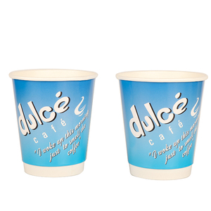 Gobelet en papier pla isolant pour café 7oz 8oz 12oz 16oz personnalisé recyclé à emporter avec couvercle et support - Product Image 3