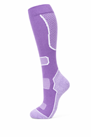 Chaussettes de football mi-hautes respirantes à compression avec ventilation en maille, bord antidérapant, chaussettes de sport multicolores