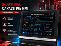 Mochuan M007 7 inç Ethernet Rs485 Çoklu Dokunmatik Kapasitif HMI İnsan Makine Arayüzü
