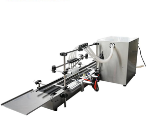 Máquina Automática de Llenado de Líquidos <span class=keywords><strong>con</strong></span> Bomba y Motor de Acero Inoxidable de 4 Cabezales para Vinagre y <span class=keywords><strong>Alcohol</strong></span>, <span class=keywords><strong>con</strong></span> Cinta Transportadora, Ahorro de Energía - Product Image 2