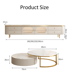 Meuble <span class=keywords><strong>TV</strong></span> mural moderne en bois blanc avec rangement <span class=keywords><strong>pour</strong></span> salon - Product Image 4