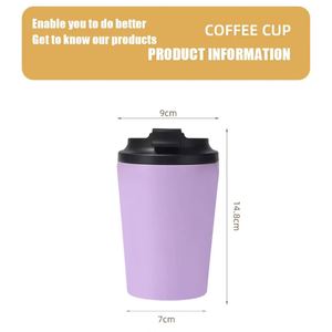 Wholesale Customized <b>Mini</b> 12oz Coffee Cup Portable Stainless Steel Insulated with <b>Scale</b> Water Custom Logo - Product Image 3