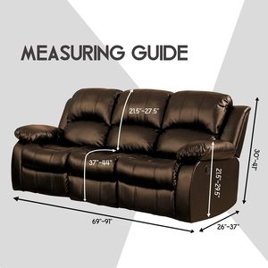 <b>Stretch</b> Velvet Modern Solid Color <b>Sofa</b> Slipcover Set for Recliner Seats (Fits Most Recliner Models) - Product Image 4