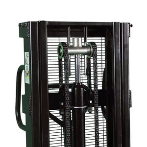 हाइड्रोलिक हाथ से संचालित मैनुअल लिफ्टर फोकलिफ्ट 1 टन हैंड फोर्कलिफ्ट मैनुअल पैलेट स्टेकर का उपयोग गोदाम में उपयोग - Product Image 5