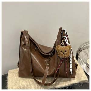 Dropshipping Shopify Automne/Hiver Hot Style Retro Melad Sac fourre-tout grande capacité pour femmes Casual Versatile Commute Crossbody Bag - Product Image 2