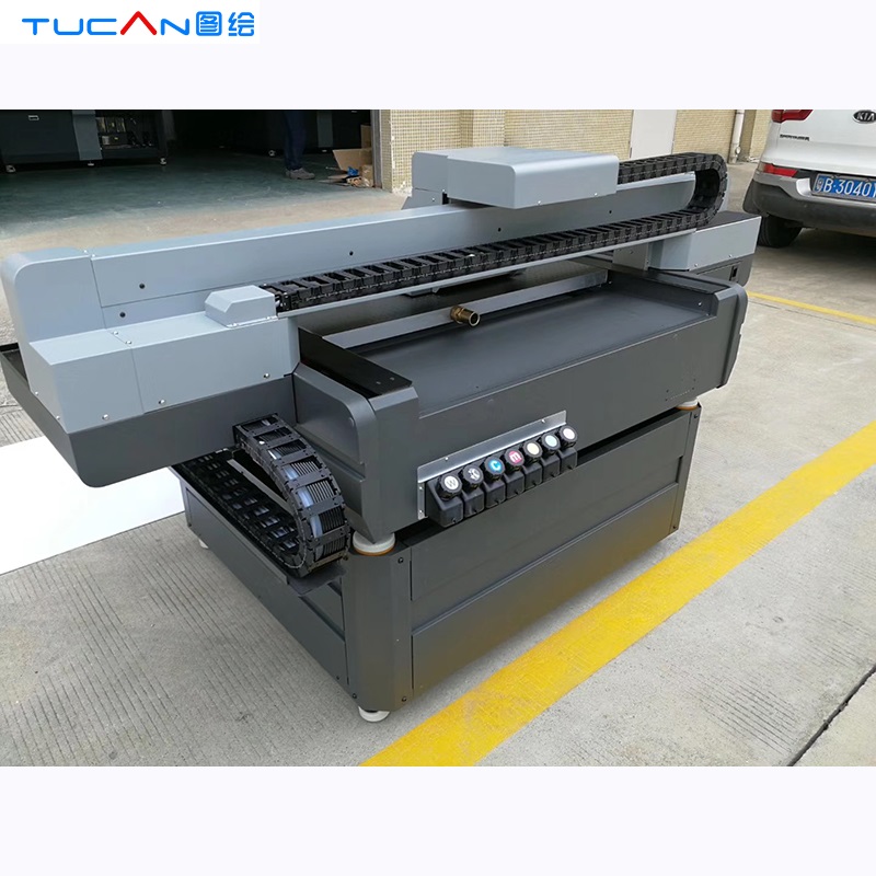 Цветной струйный принтер из керамического стекла и дерева, Автоматическая УФ-чернильная печатная машина, УФ планшетный принтер