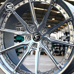 Jantes forgées chromées noires en 2 parties pour Aston Martin DB11 Jaguar F Type Lotus Emira <span class=keywords><strong>Alpine</strong></span> A110 19 20 21 pouces GT - Product Image 4