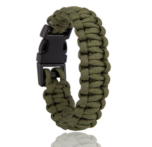 DFB729 Pulsera Táctica de Rescate para Hombre, Hecha de Cuerda Trenzada, Herramienta EDC Desmontable, Raspador, Silbato, Hebilla, Pulsera de Paracord - Product Image 1