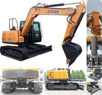 Expédition gratuite JIAHE 8135 Excavatrice hydraulique neuve sur chenilles, robuste, 13-14 tonnes, pour travaux de terrassement et de construction