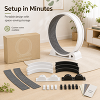 Roue pour chat pliable en ABS écologique pour une logistique efficace |   Ajustable |   Emballage de grand diamètre |   Expédition rapide Roue durable