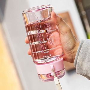 Botella de Agua Deportiva de 550 ml con Aislamiento Térmico, Tapa Anticaídas, Gran Capacidad, Botella de Plástico Portátil para Gimnasio y Actividades al Aire Libre - Product Image 5