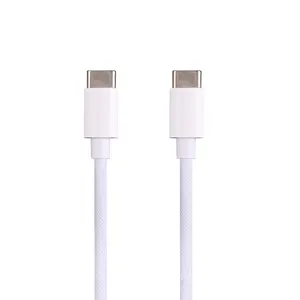 PD 60W 10W USB C To USB C Cable 2m Nylon Braided Fast Charging And Data Cable For Android Mobile Cell Phone For Iphone 15