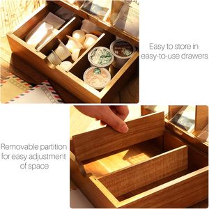 Custom <b>Rectangle</b> Tea Storage Box with Wooden Tea Gift Box for Storage Genre Storage Boxes & <b>Bins</b> - Product Image 3