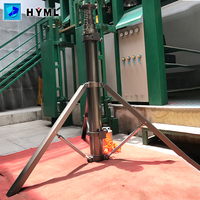 Mât de levage de trépied à tirage droit en alliage d'aluminium avec revêtement anodisé dur, portable AKX6-150-1650-6000 pour l'éclairage extérieur
