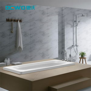 Baignoire rectangulaire encastrable en acrylique blanc pour 1 personne, moderne, pour adultes, idéale pour les hôtels et appartements, bon marché et de bonne qualité - Product Image 2