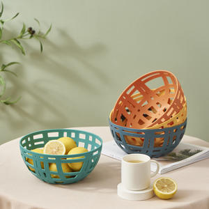 Style scandinave moderne Ins assiette de fruits <span class=keywords><strong>panier</strong></span> de rangement créatif Simple coupe en plastique collations et thé maison salon accessoire - Product Image 1