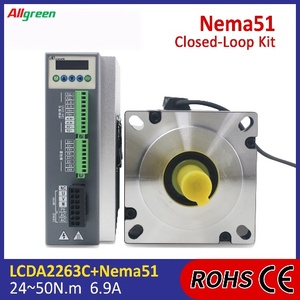 Controlador de Motor Paso a Paso Allgreen 6.9A AC150V~250V 1000PPR 24/28/35/50N.m Trifásico Nema51 de Circuito Cerrado para 3D/CN - Product Image 2