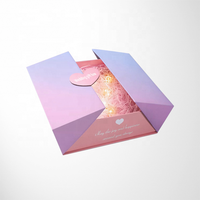 Boîte cadeau de mariage de luxe personnalisée avec logo, fermeture magnétique, carton rigide, double porte, finition mate, revêtement UV, éponge