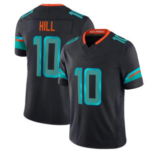 Jersey Koleksi Rivali Miami 2026 17 Jaylen Waddle 1 Tua Tagovailoa 10 Tyreek Hill Seragam Sepak Bola Jahitan - Product Image 3
