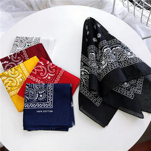 À la mode coton Paisley cajou fleur Bandana multifonctionnel petite écharpe carrée pour pour <span class=keywords><strong>Amazon</strong></span> Stock exportation mouchoirs - Product Image 1
